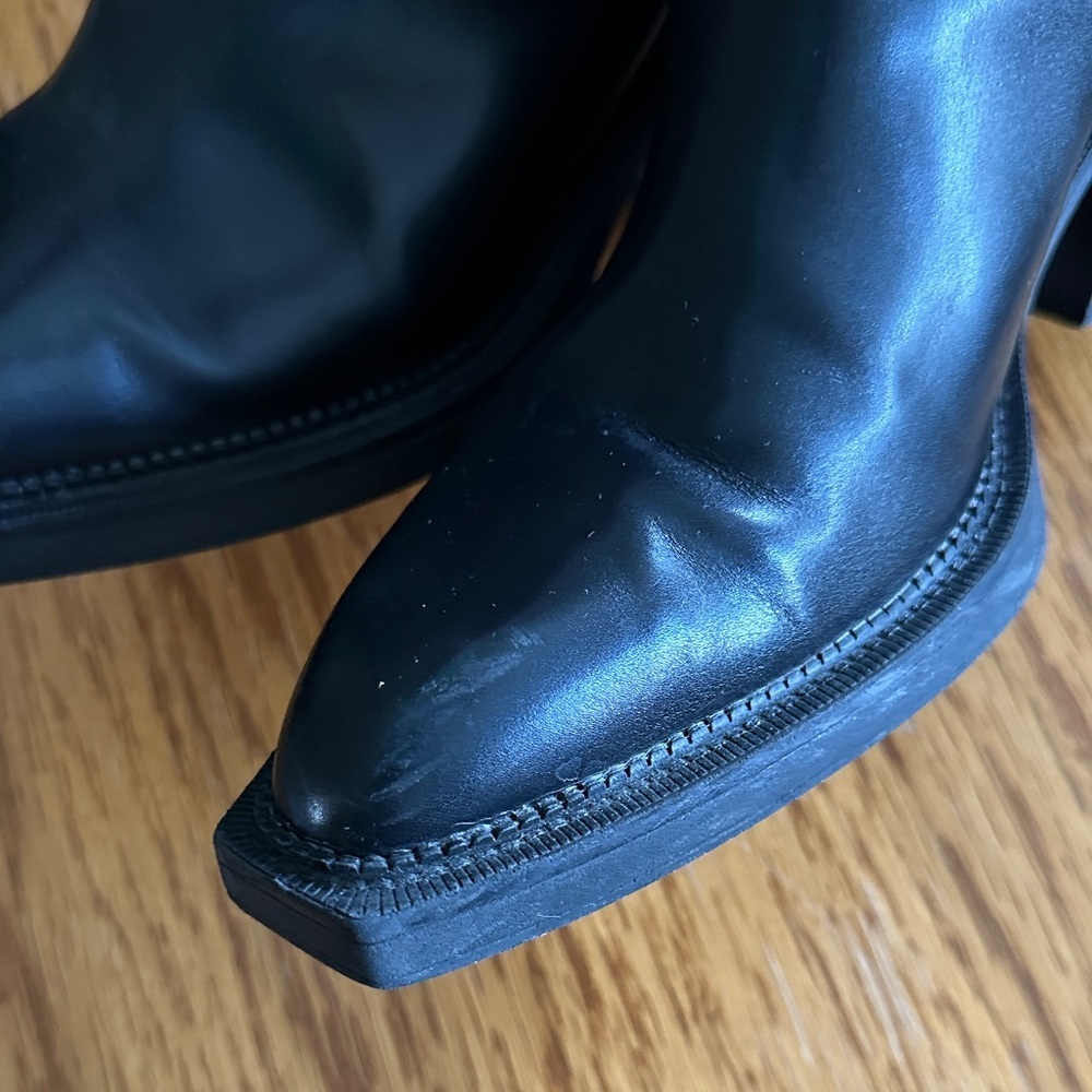 *SAM EDELMAN* Black Heeled Chelsea Mindy Boots Size 7 - Picture 12 of 14
